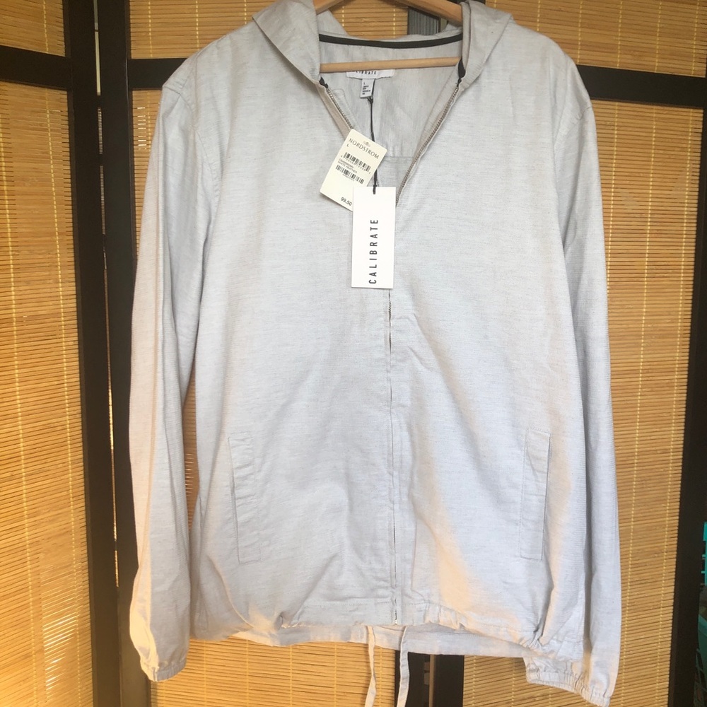 NWT Nordstrom Calibrate Cotton Hooded Jacket